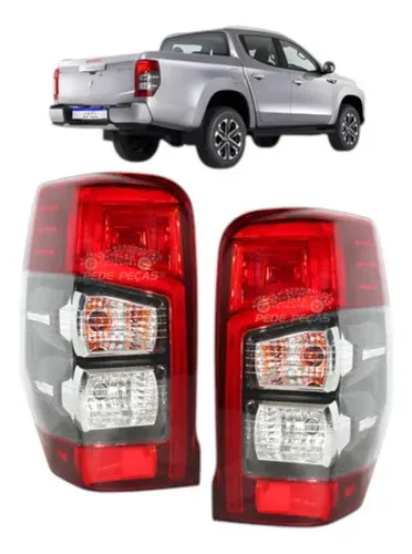 Par Lanterna L200 2021 2022 2023 2024 2025 Com Led Novo Ambos Lados Vermelho