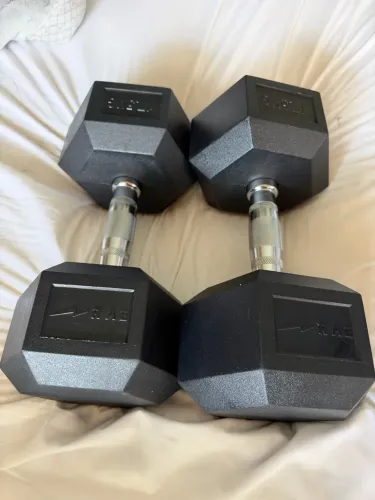 Par de halteres RAE Fitness 17,5 kg cada ? Novos com nota fiscal