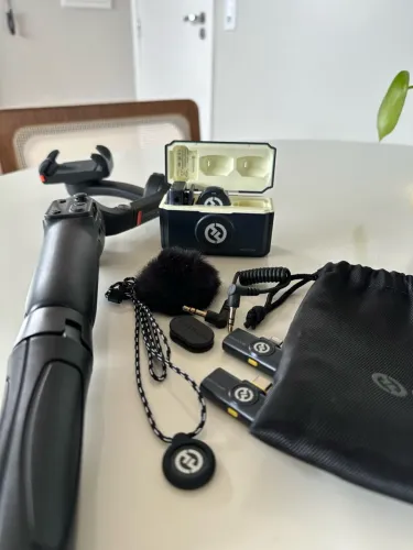Hollyland Lark M2 Microfone de Lapela sem Fio + Gimbal 