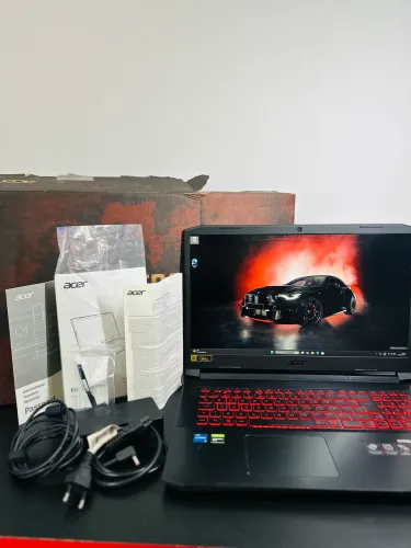 Notebook Gamer Acer Nitro 17 POL.+GTX 1650 4GB+Tela 144Hz+I5 11400H+16GB RAM+512 SSD NVME