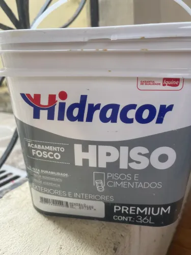 Tinta Hidracor piso amarelo 3,6L