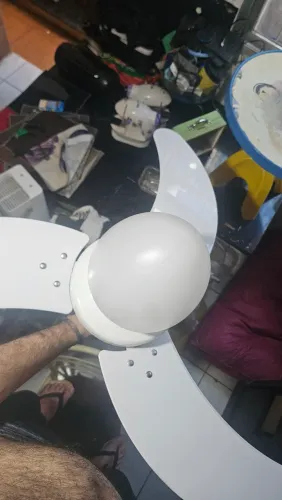 Ventilador e luminaria de teto, silencioso, forte, regulador de velocidade