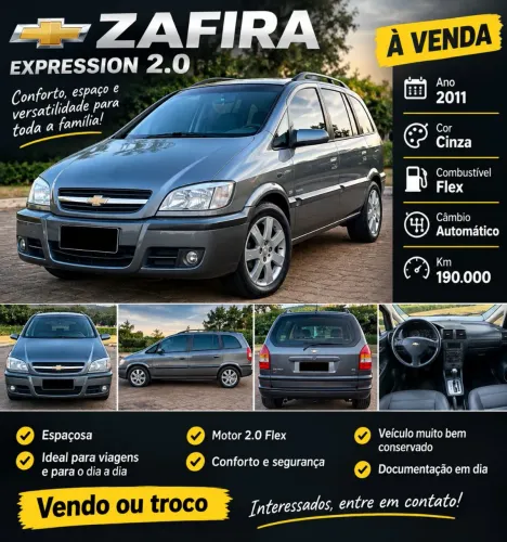 Chevrolet Zafira Expres. 2.0 MPFI Flexpower 5P AUT 2011