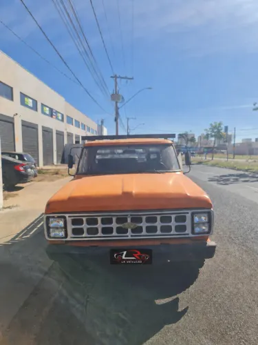 FORD F-100 DIESEL - 1974 - LARANJA - CARROCERIA ABERTA