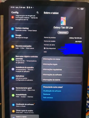 Tablet Galaxy S6 lite Samsung
