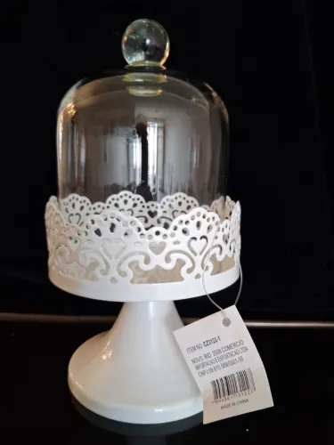 Mini Prato  para doces branco- NOVO COM ETIQUETA