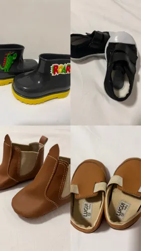Lote de sapatinhos para bebê