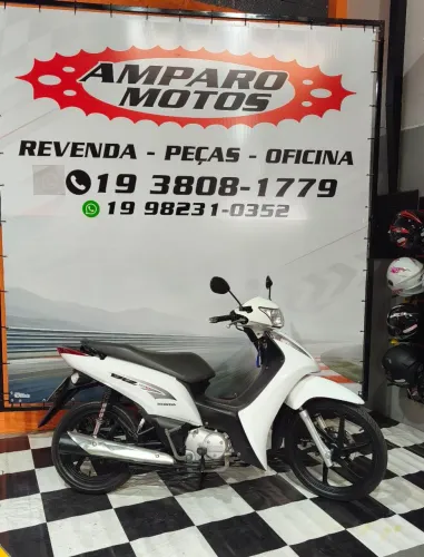 Biz 125 Branca EX partida elétrica, roda liga leve, freio a disco, novinha!!