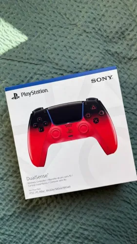 Controle Sem Fio Sony DualSense Hyperpop, PS5, Techno Red, Vermelho