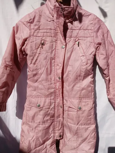 Jaqueta Infantil Rosa Menina Com Capuz Removível - Tam 12