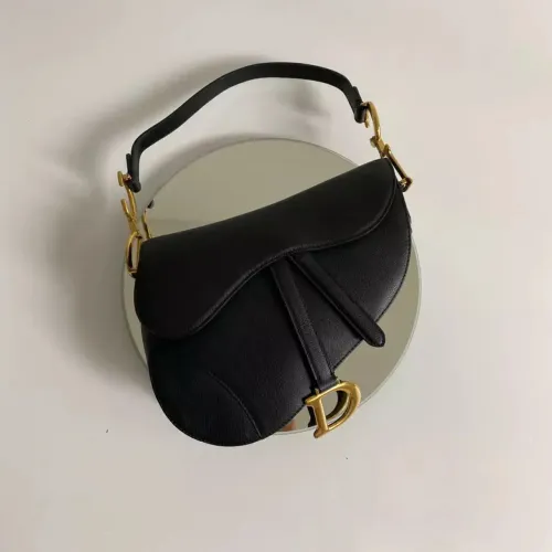 bolsa dior saddle preta de courino nova