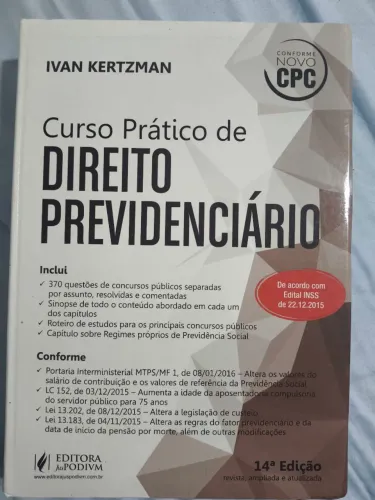 Livro Curso Prático de Direito Previdenciário 