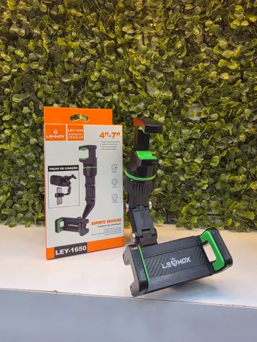 Suporte Veicular Lehmox Ajustável 4" a 7" com Rotação 360°