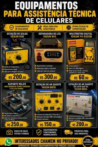 Maquinário pra assistência técnica