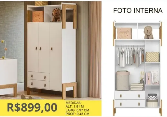 ROUPEIRO INFNTIL A PRONTA-ENTREGA