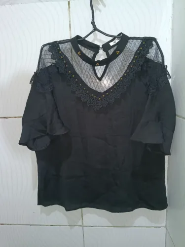 Camisa Social Preta Feminina M