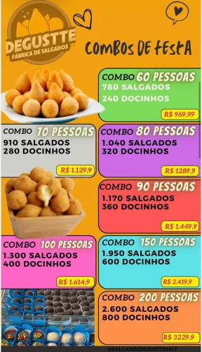 SALGADOS PARA FESTAS E EVENTOS
