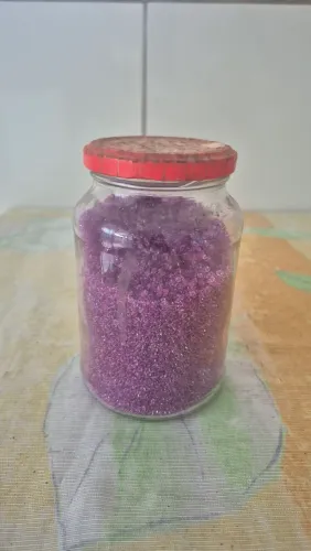 Lote de Miçangas Roxas / Lilás - Pote com 858g (Quase 1kg!)