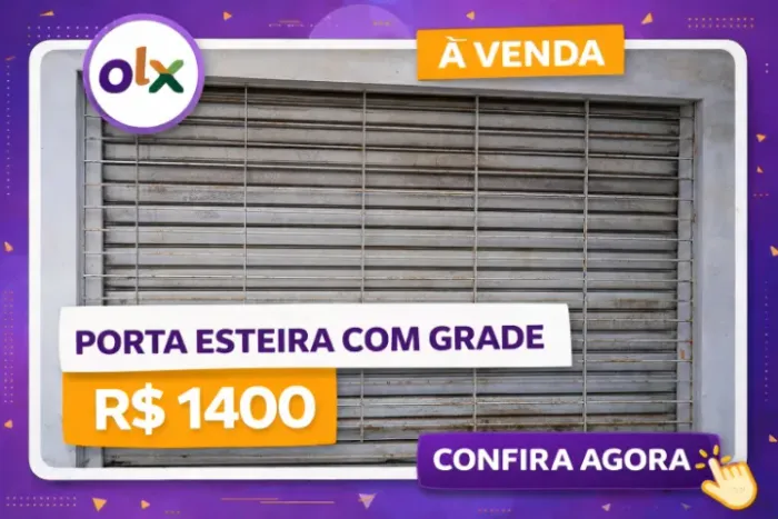 Porta Esteira com Grade