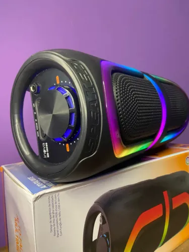 Caixa de Som Alto-Falante Multimídia Bluetooth Led RGB - MD-30280 iNova an7