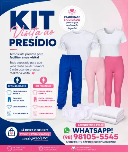 Roupa para visita penitenciária