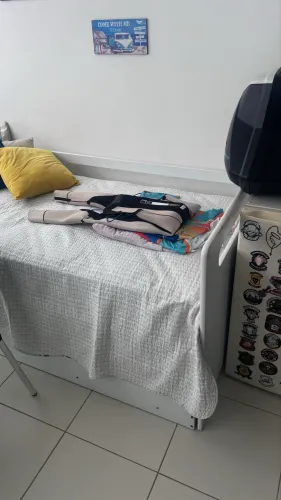 Cama com colchão, cama embaixo com colchão