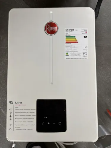 Aquecedor Rheem 45 Litros Digital Glp Branco 127/220v Glp