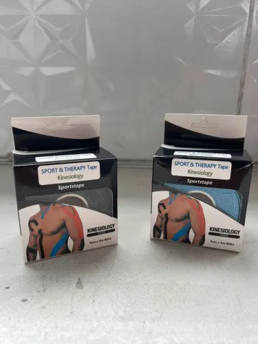 Kit 2 Fitas Kinesiológicas 5cm x 5m - 1 Nova + 1 Aberta