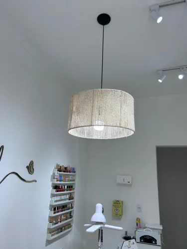 Pendente luminária bamboo