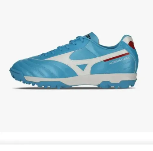 Chuteira society Mizuno Morelia classic / Azul (nova na caixa, nunca usada)