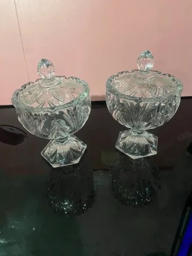 2 unidades de Mini baleiro cristal 9x14