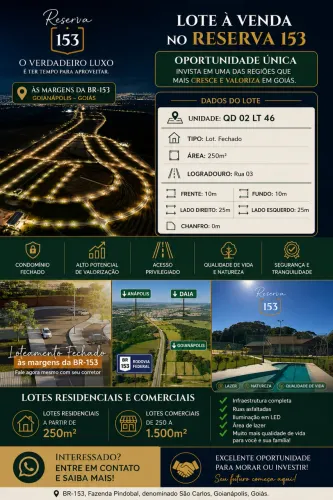Lote condomínio fechado - AGIO