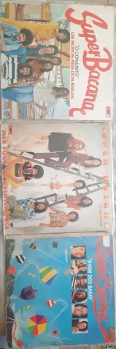 Superbacana 03 LPs.em ótimo estado.(1977/1978/1979). Apenas uma capa com fitas coladas.