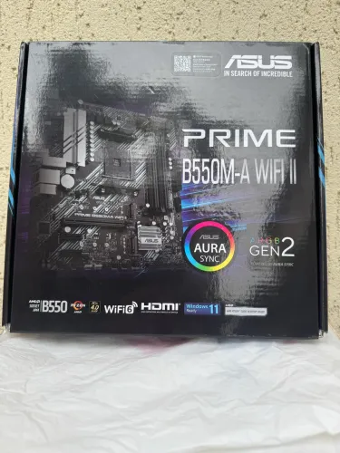 Placa Mãe Asus Prime B550M-A WiFi II, Chipset B550, AMD AM4, mATX, DDR4 Nova 