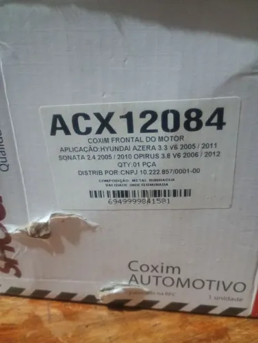 Coxim frontal do motor 