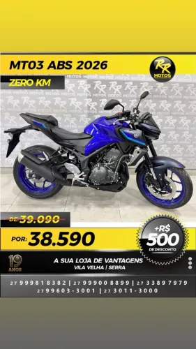 Moto Yamaha MT03 2026 0KM