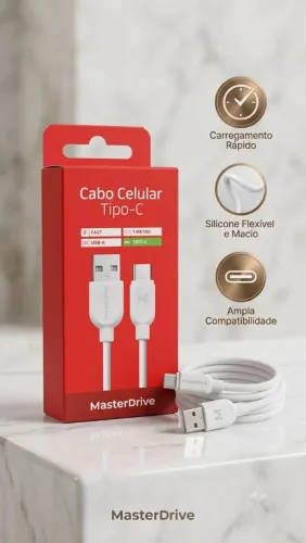 Cabo USB para Tipo-C