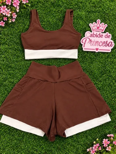 Conjuntos short duplo P/M