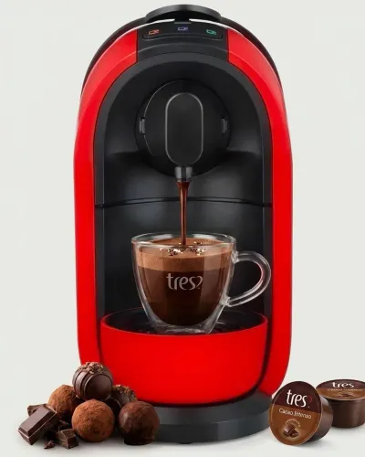Cafeteira Três Corações Mimo S24 Automática Vermelha Expresso