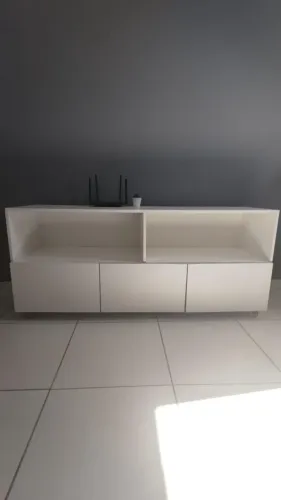 Rack 100% MDF com rodinhas