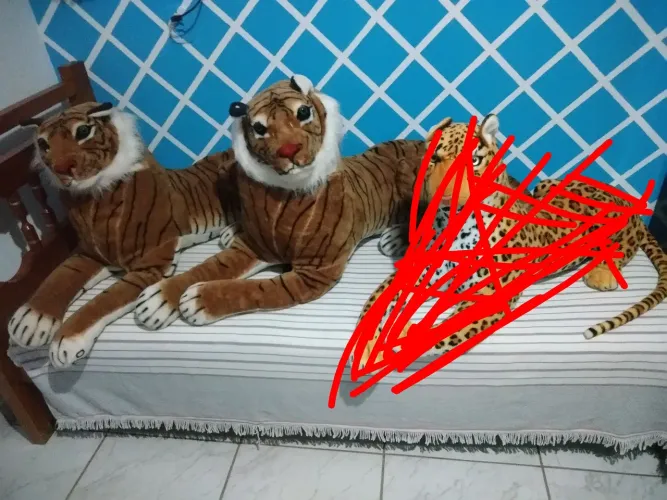 Pelúcias de animais: 2 Tigre gigante
