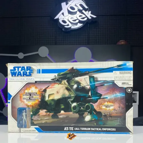 Star Wars The Clone Wars AT-TE (Open Box) | Hasbro | Original - Com CAIXA | Modelo RARO