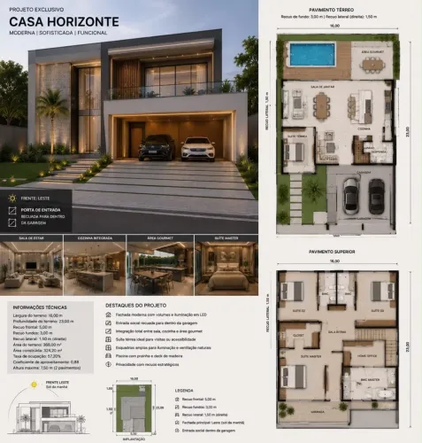 Casa de alto padrão na planta no condomínio INTERLAGOS