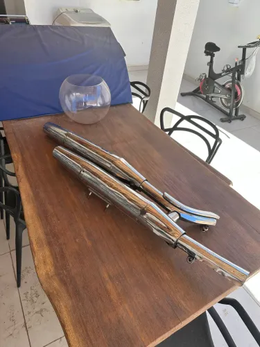 Escapamento Original Suzuki Marauder VZ800 2002 - Completo