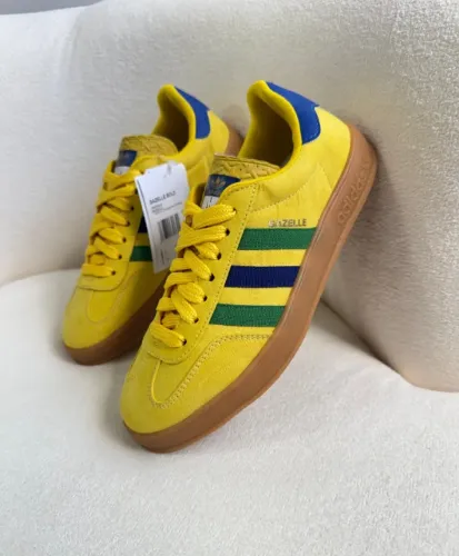 Adidas Gazelle Prime Brasil Core Couro Feminino (Foto Real)