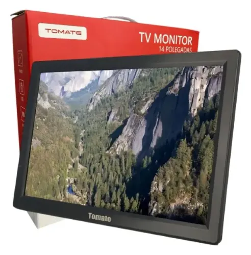 Tv e Monitor portátil 14 Tomate Mtm-1410 funciona 12v