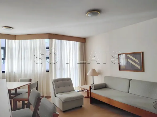 Flat Baden Baden disponível para venda com 56m², 01 dorm e 01 vaga de garagem