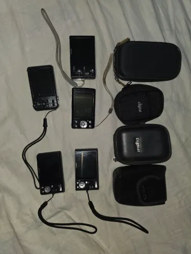 Lote Câmeras Digitais Vintage Y2K (Sony, Samsung, Olympus) - Venda Separada ou Lote