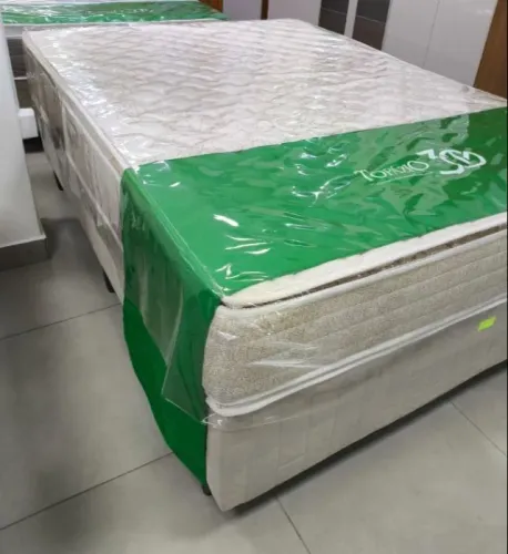 Conjunto Box de Casal King Size D-33 Celebration 1,93x2,03x26cm - Topázio (novo) ENTREGA 