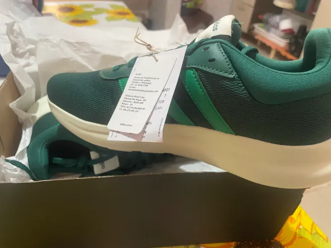 Tênis adidas liter racer 4.0 verde loki
